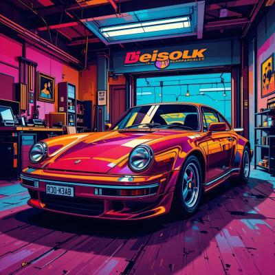 افسانه در گاراژ نئون