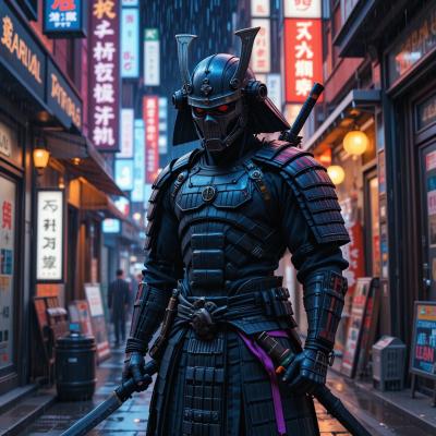 سایه‌ی سامورای نئون